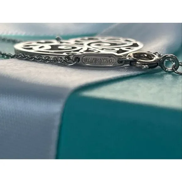 Tiffany & Co. Sterling Silver Enchant Heart Necklace - 20” - Picture 5 of 16